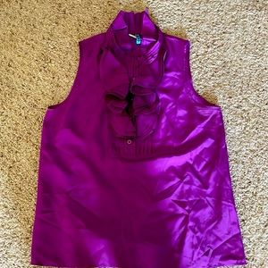 Jcrew purple half button blouse